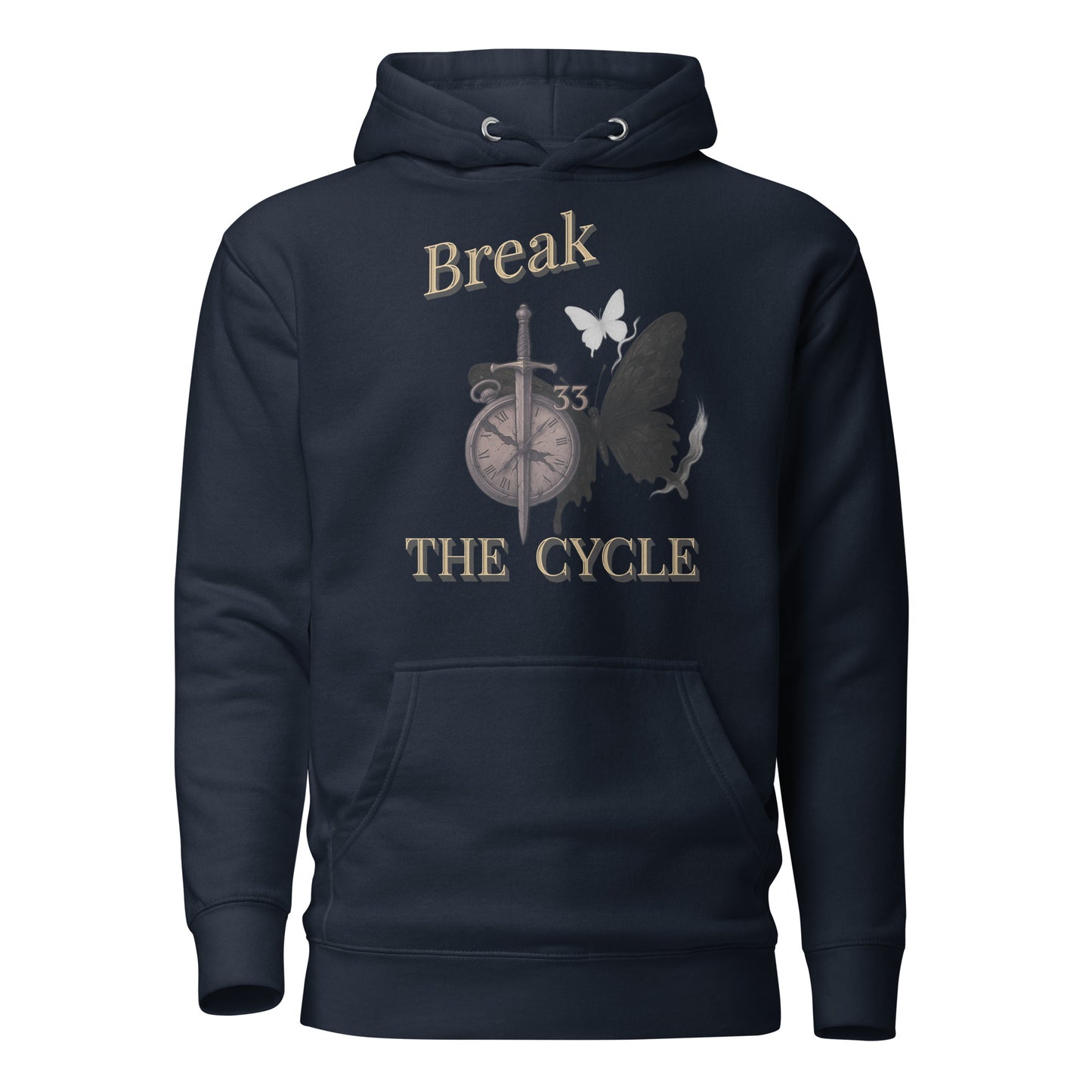 Break the Cycle Hoodie – Symbol of Rebirth | Clair Obscur 33 – fan-made gamer merch by GenioGoods