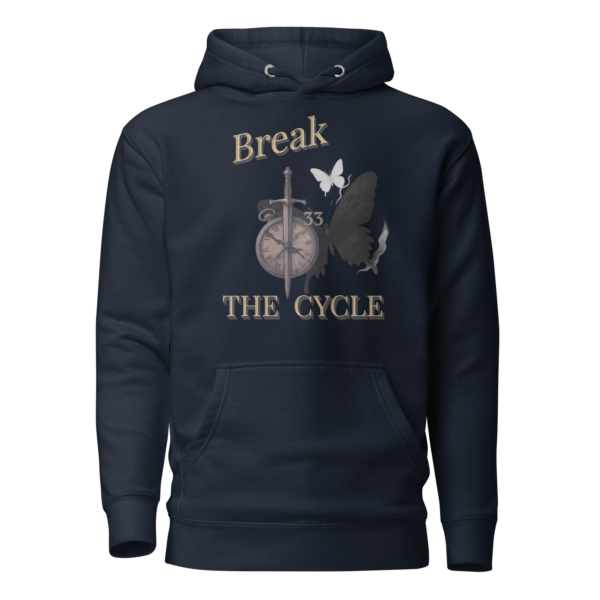Break the Cycle Hoodie – Symbol of Rebirth | Clair Obscur 33 – fan-made gamer merch by GenioGoods