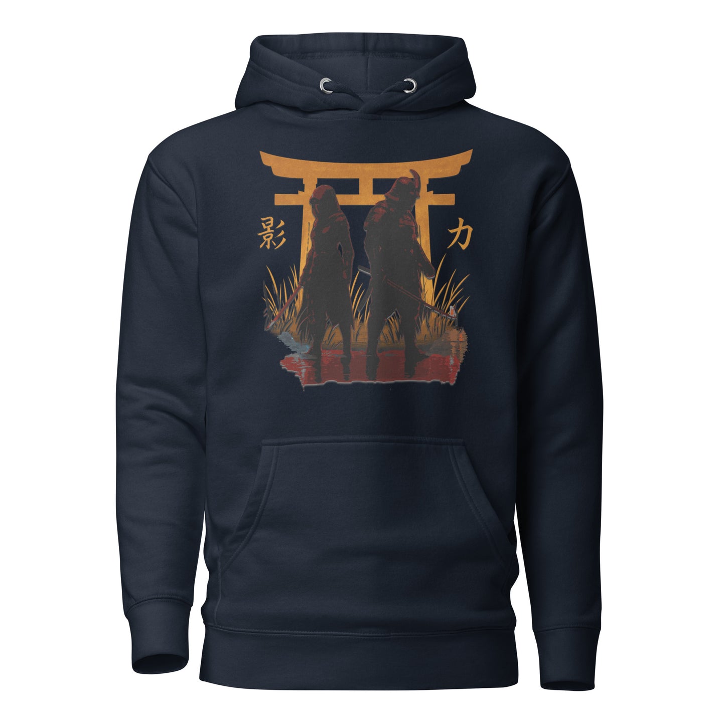 Shadow Balance Hoodie – Samurai x Assassin | AC Shadows – fan-made gamer merch by GenioGoods