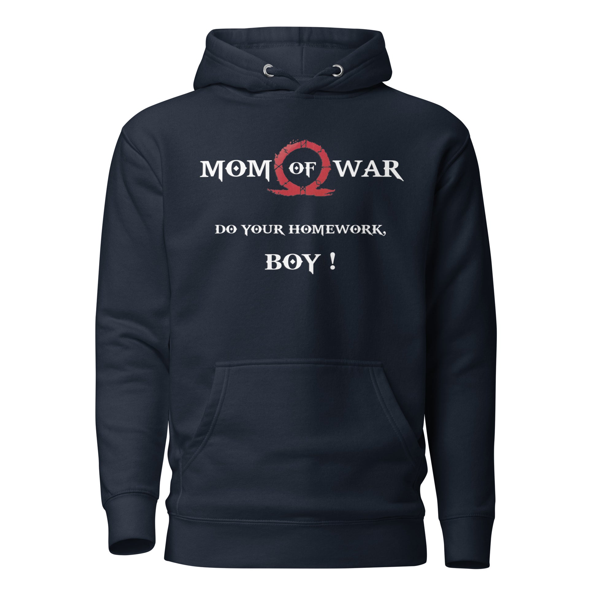 Mom of War Hoodie – Gamer Parody for Legendary Moms – fan-made gamer merch by GenioGoods