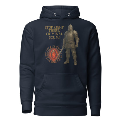Oblivion Guard Hoodie – Criminal Scum Meme Edition – gamer design by GenioGoods