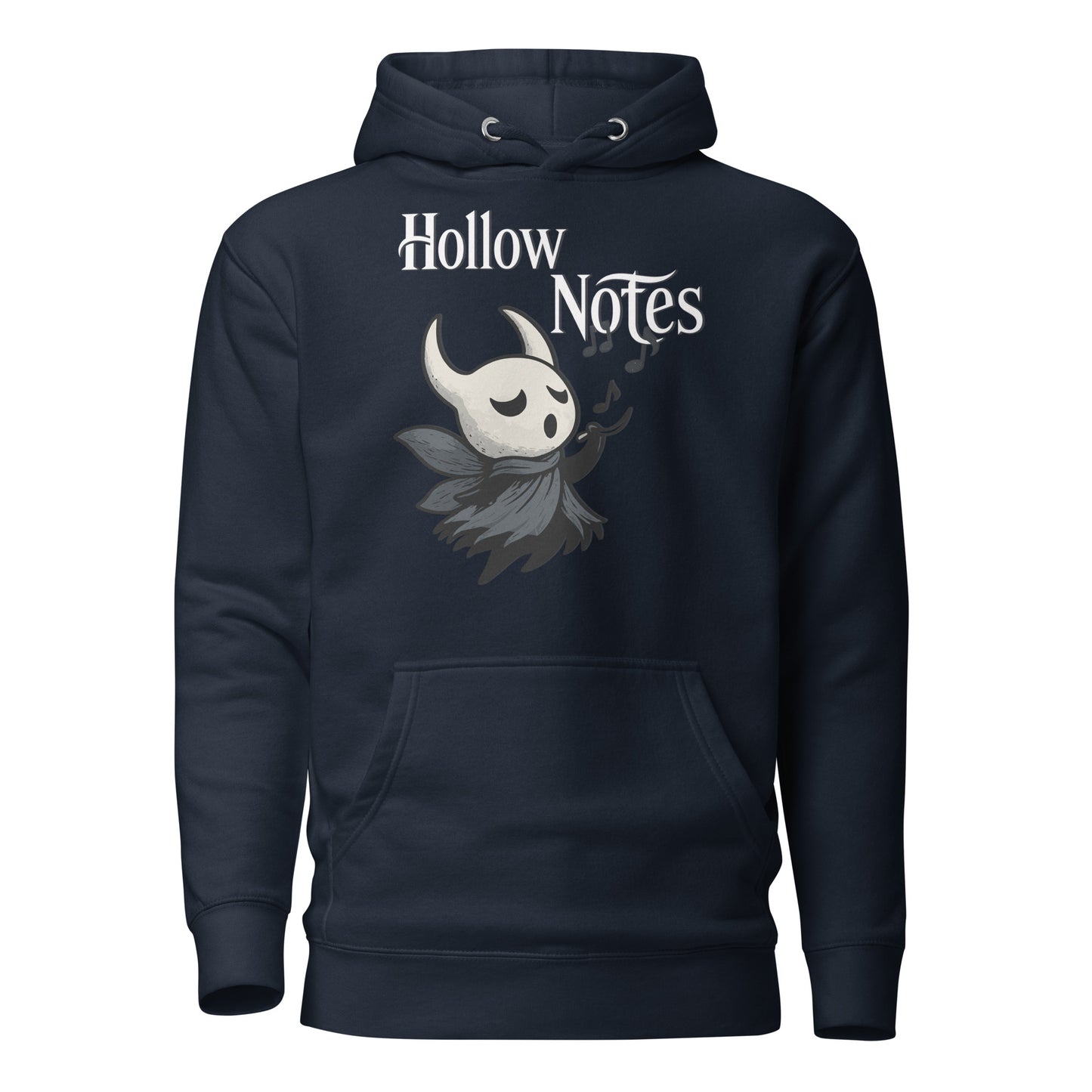 Hollow notes hoodie cute minimalist musical fan art – fan-made gamer merch by GenioGoods