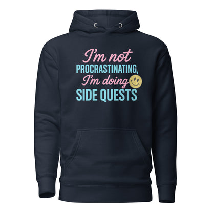 Side Quests Hoodie Funny Gamer Humor Cozy Streetwear – original gamer merch by GenioGoods