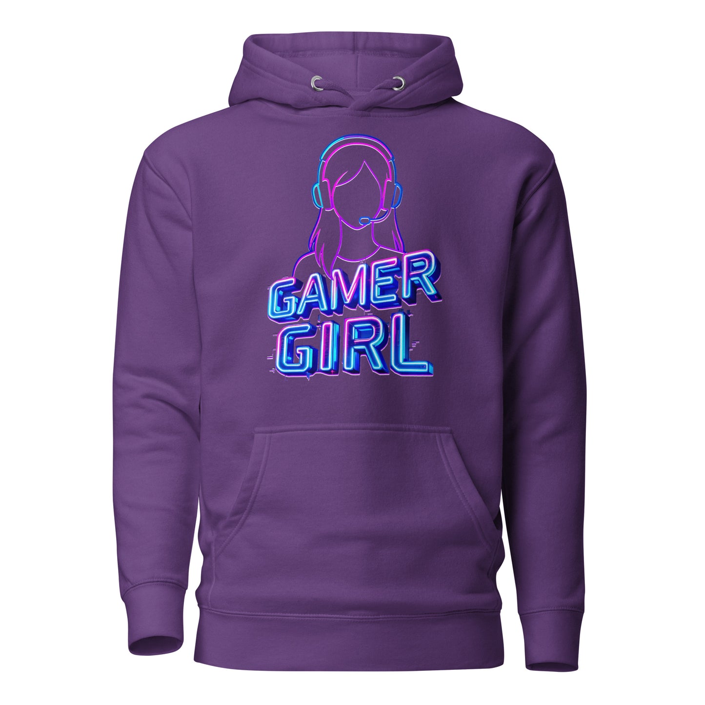 Gamer girl hoodie neon gaming aesthetic – original gamer merch by GenioGoods