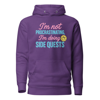 Side Quests Hoodie Funny Gamer Humor Cozy Streetwear – original gamer merch by GenioGoods