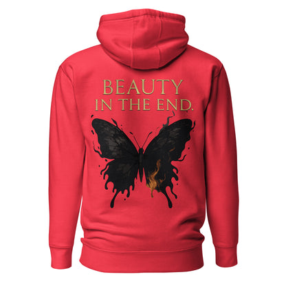 Dark Fantasy Hoodie – Beauty in the End | Clair Obscur 33 – fan-made gamer merch by GenioGoods