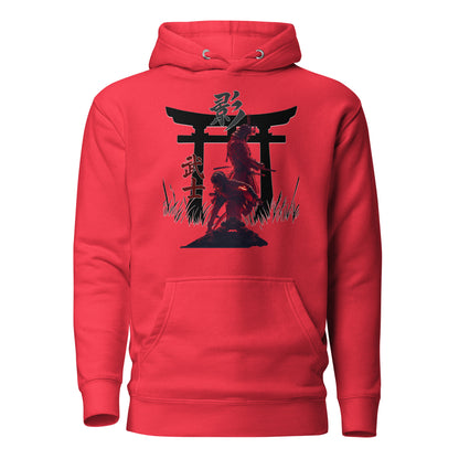 Torii Alliance Hoodie – Samurai x Ninja Tribute | AC Shadows – fan-made gamer merch by GenioGoods