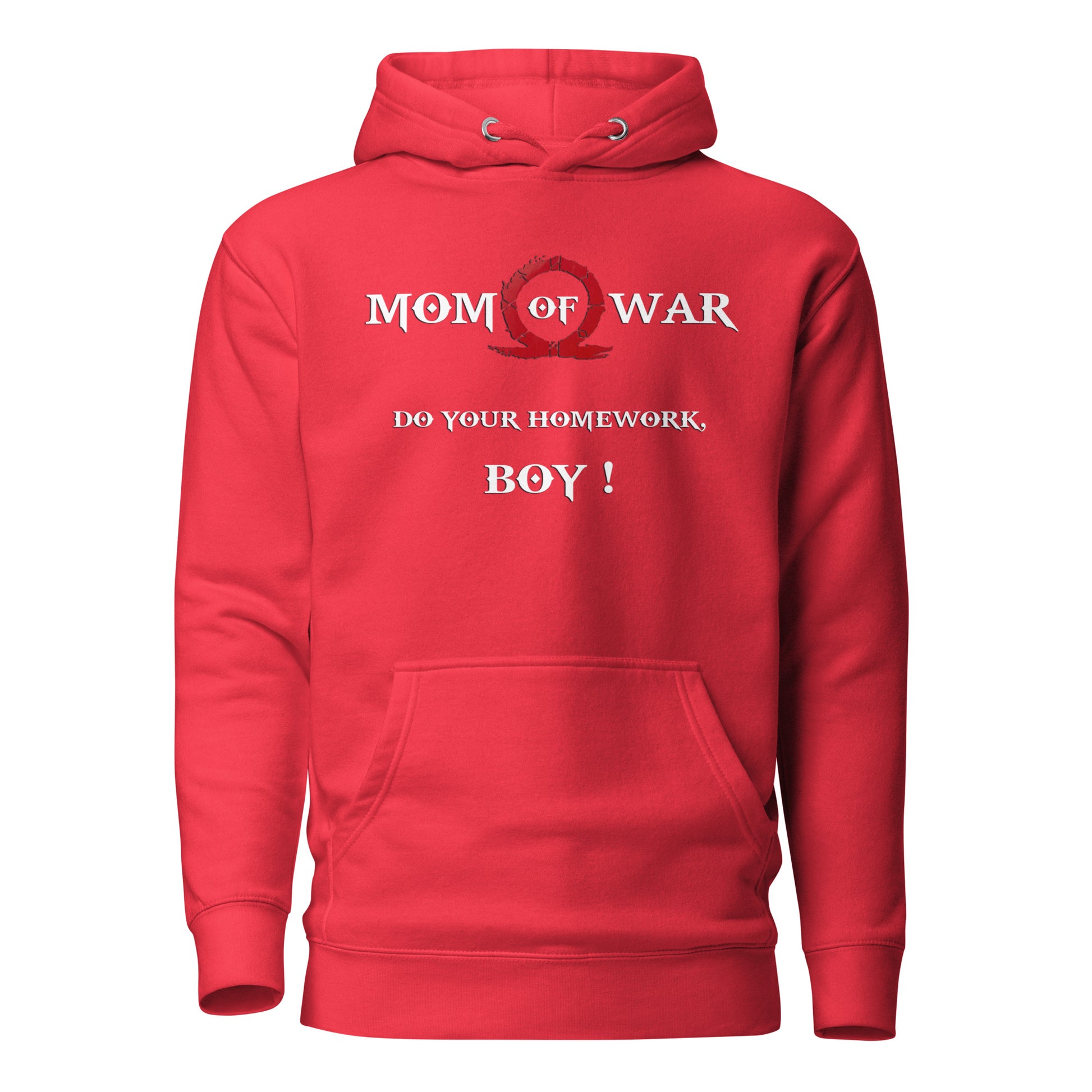 Mom of War Hoodie – Gamer Parody for Legendary Moms – fan-made gamer merch by GenioGoods