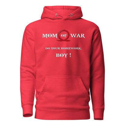 Mom of War Hoodie – Gamer Parody for Legendary Moms – fan-made gamer merch by GenioGoods