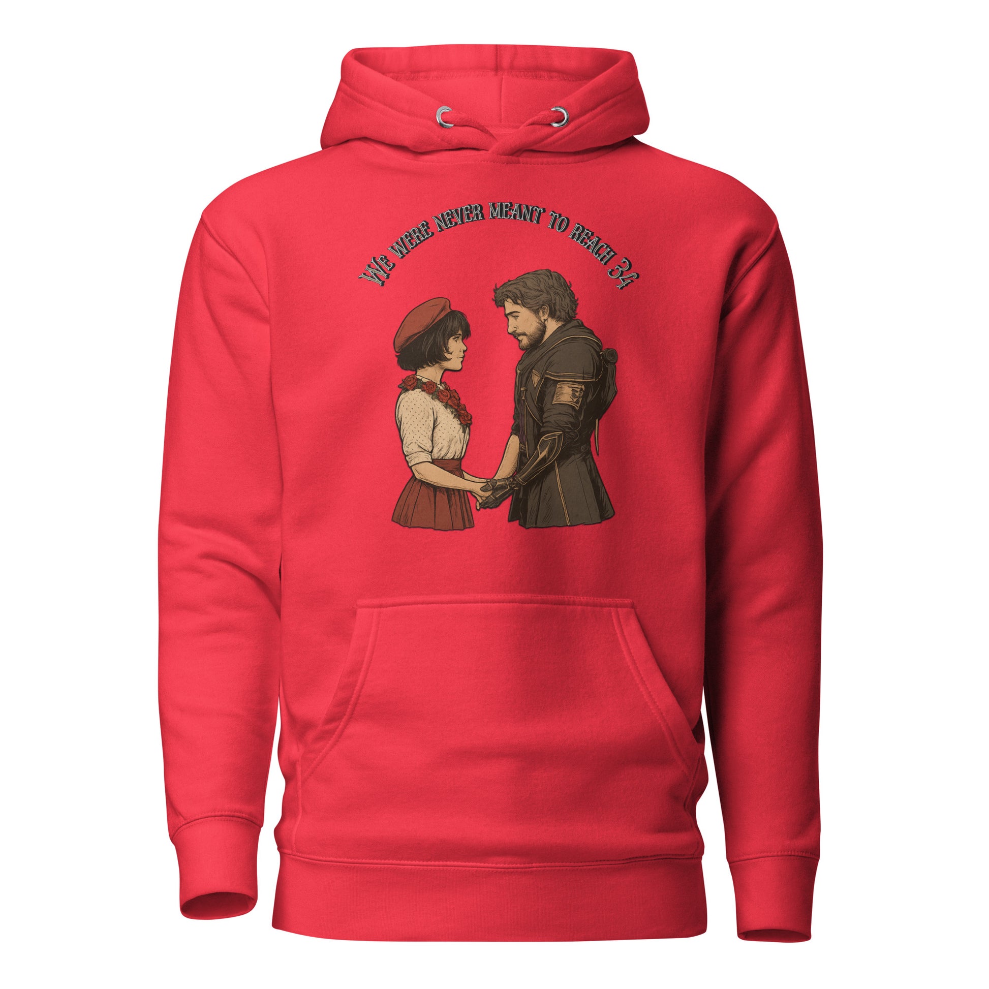 Clair Obscur Hoodie – We Were Never Meant to Reach 34 – fan-made gamer merch by GenioGoods