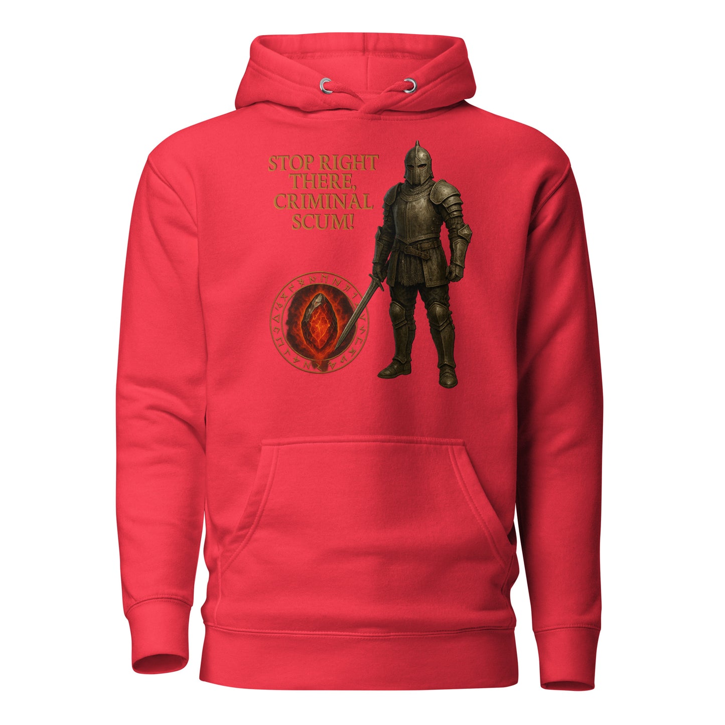 Oblivion Guard Hoodie – Criminal Scum Meme Edition – gamer design by GenioGoods