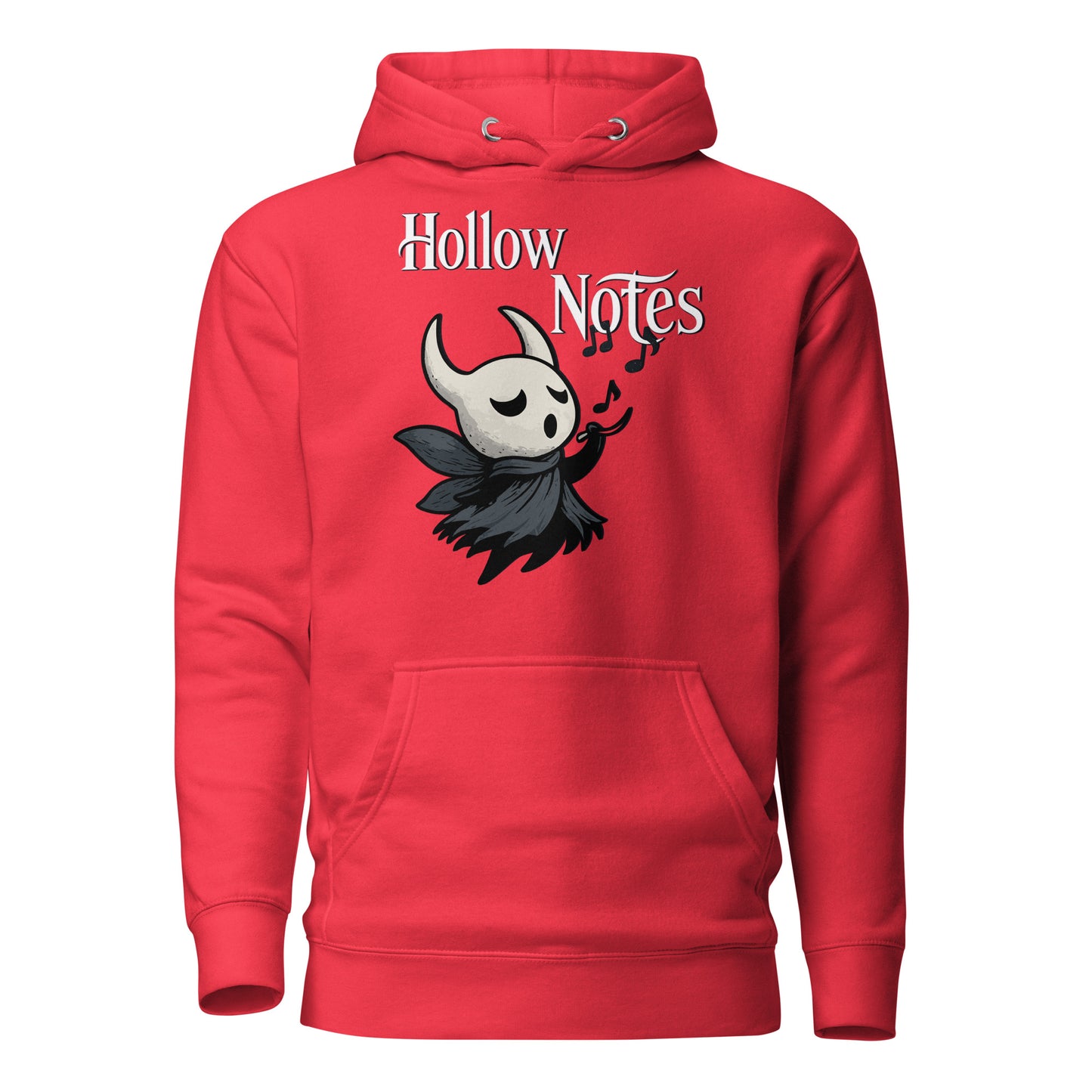 Hollow notes hoodie cute minimalist musical fan art – fan-made gamer merch by GenioGoods