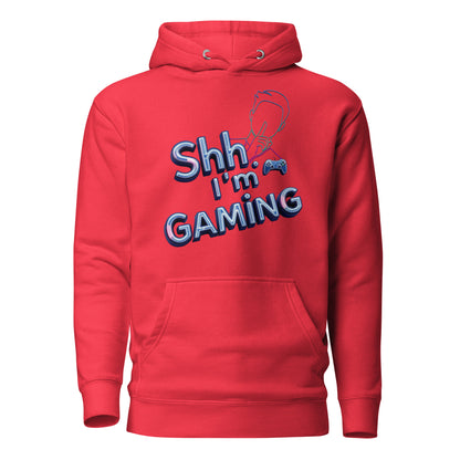 Shh Im Gaming Hoodie Neon Humor For Real Gamers – original gamer merch by GenioGoods