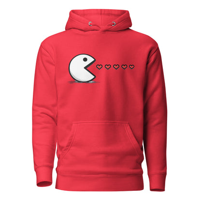 Arcade Love Hoodie – Retro Game Couple Design – fan-made gamer merch by GenioGoods