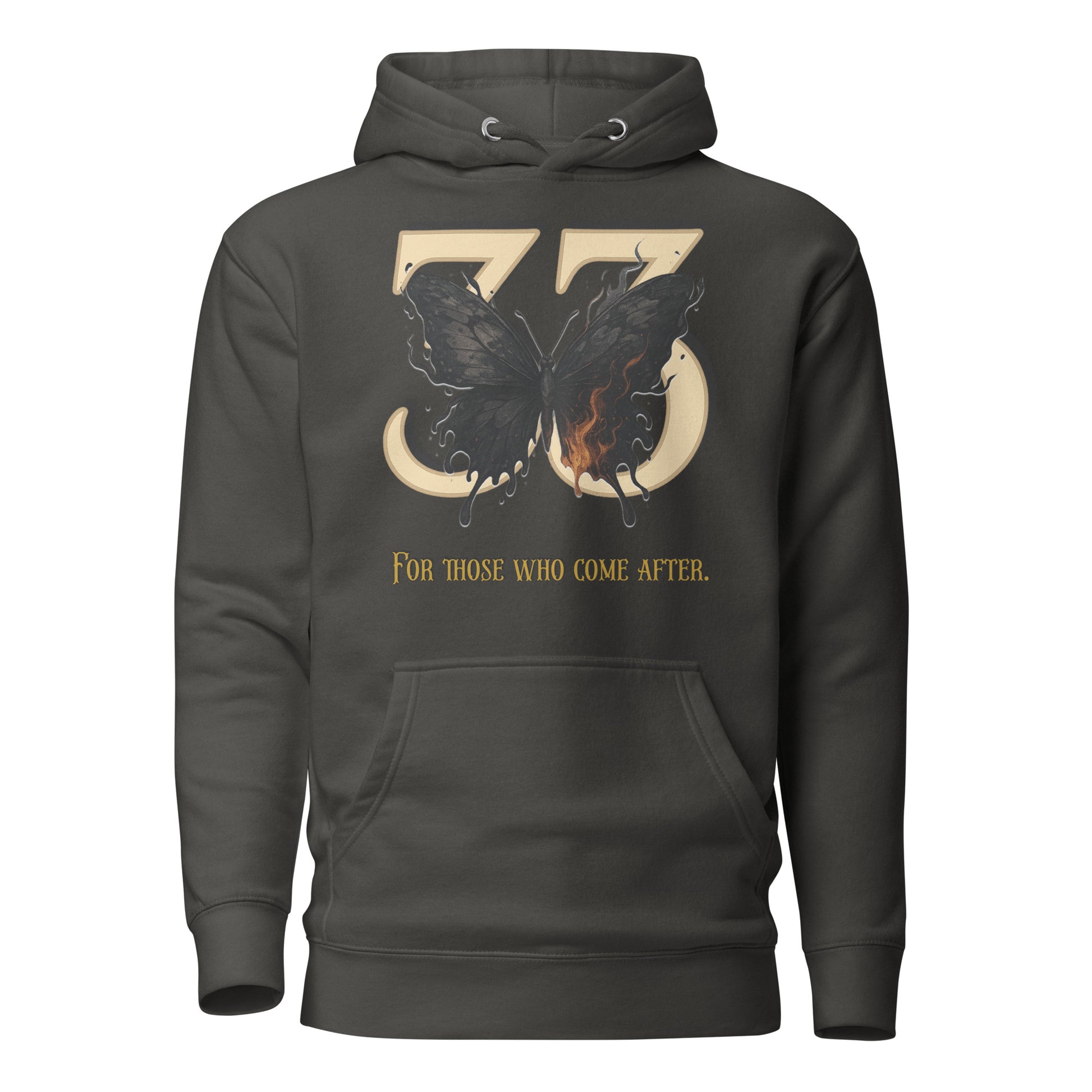 Clair Obscur 33 Hoodie – Legacy Butterfly Tribute – fan-made gamer merch by GenioGoods