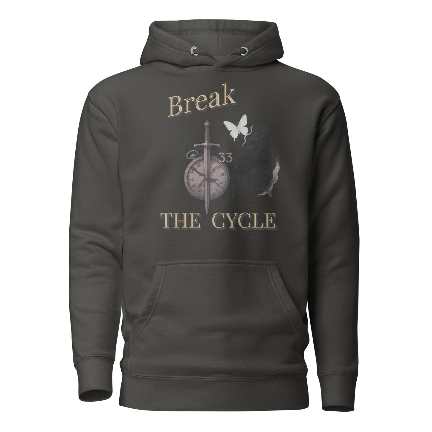 Break the Cycle Hoodie – Symbol of Rebirth | Clair Obscur 33 – fan-made gamer merch by GenioGoods