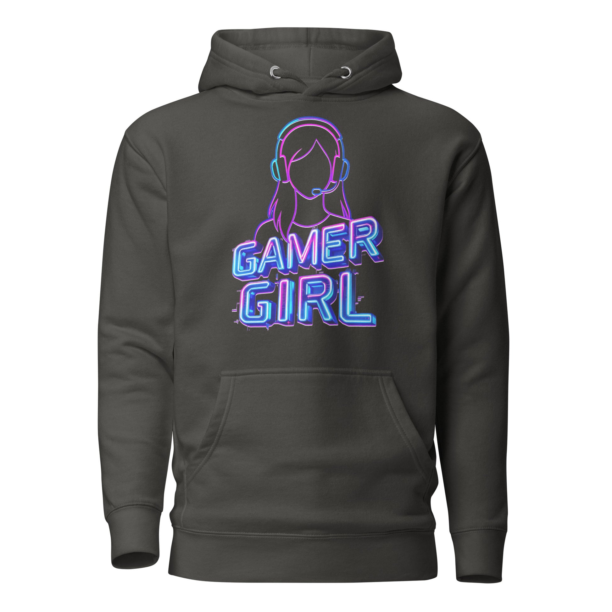 Gamer girl hoodie neon gaming aesthetic – original gamer merch by GenioGoods