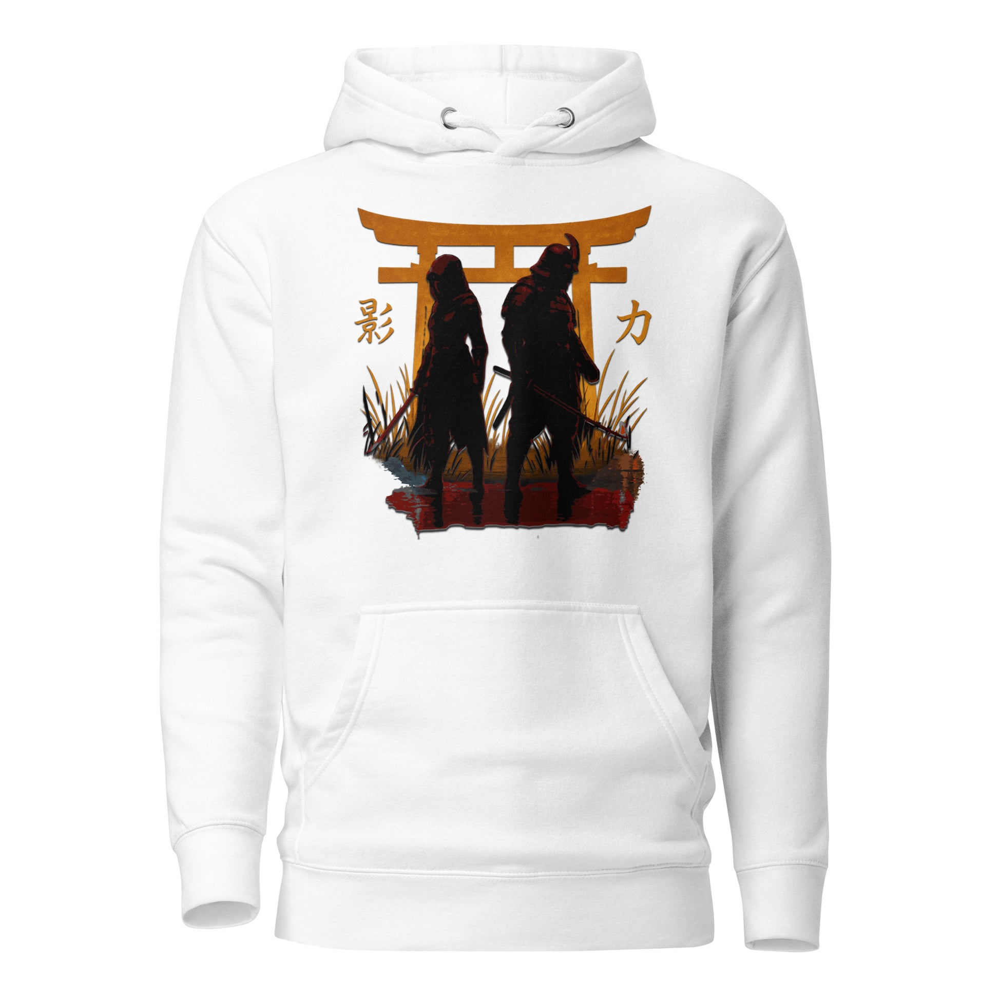 Shadow Balance Hoodie – Samurai x Assassin | AC Shadows – fan-made gamer merch by GenioGoods