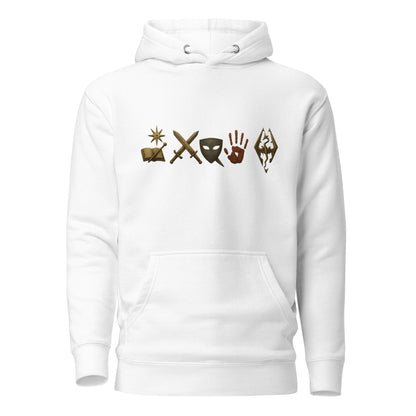 Elder Scrolls Guild Symbols Hoodie – Legacy Edition – fan-made gamer merch by GenioGoods