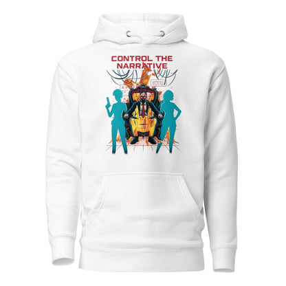 Split Fiction Fire Hoodie – Control the Narrative Edition – fan-made gamer merch by GenioGoods