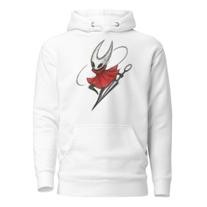 Hornet silksong hoodie hand-drawn sketch fan art – fan-made gamer merch by GenioGoods