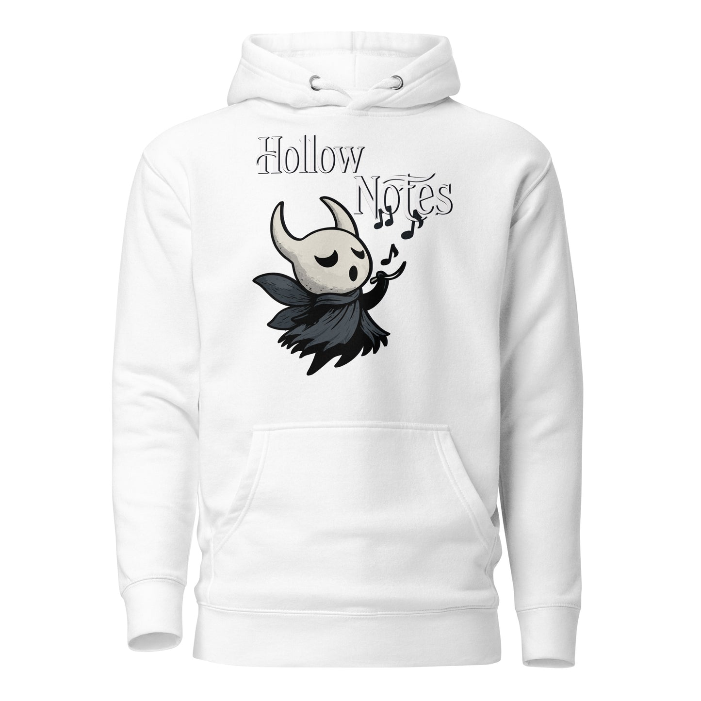 Hollow notes hoodie cute minimalist musical fan art – fan-made gamer merch by GenioGoods