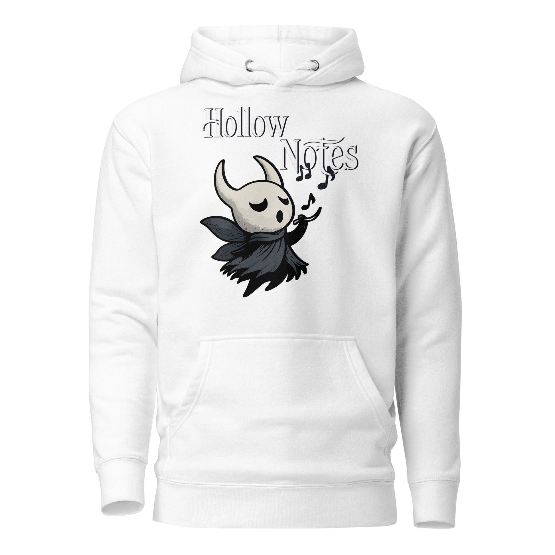Hollow notes hoodie cute minimalist musical fan art – fan-made gamer merch by GenioGoods