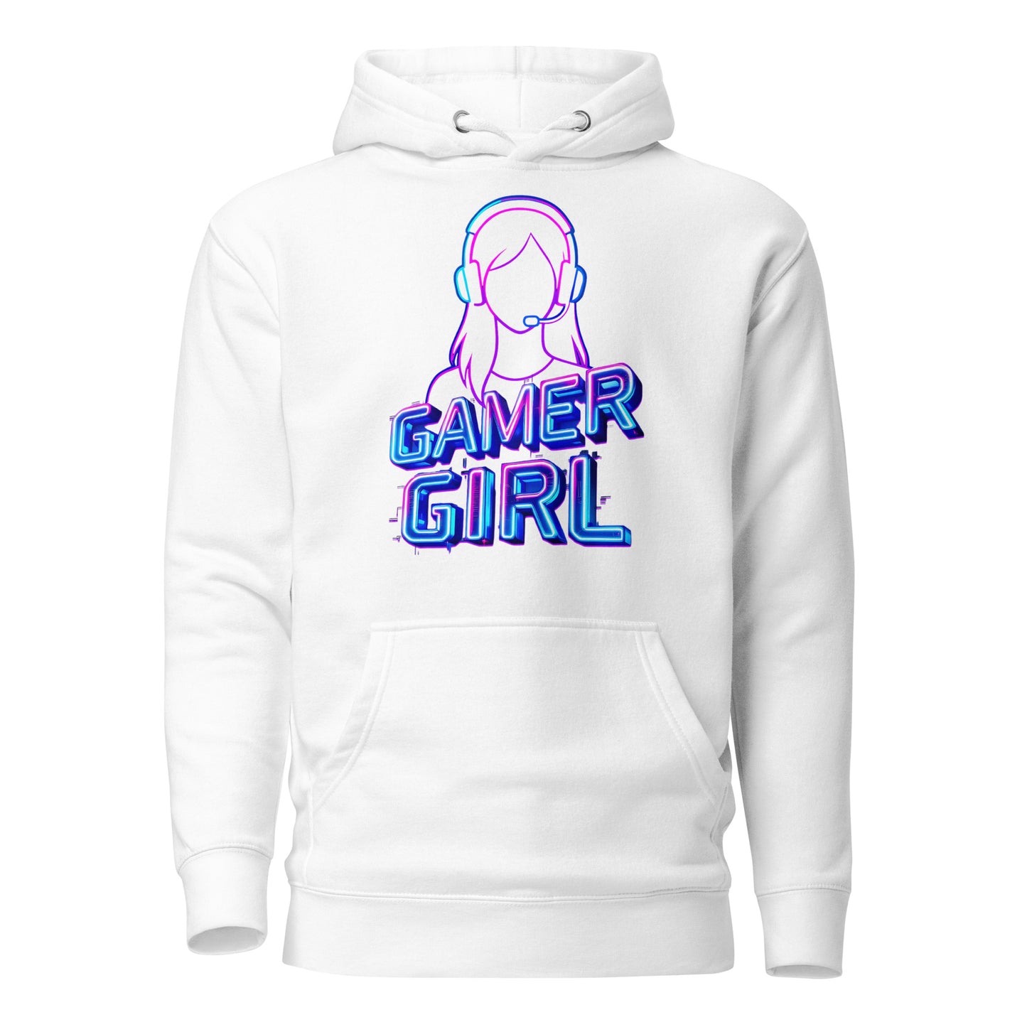 Gamer girl hoodie neon gaming aesthetic – original gamer merch by GenioGoods