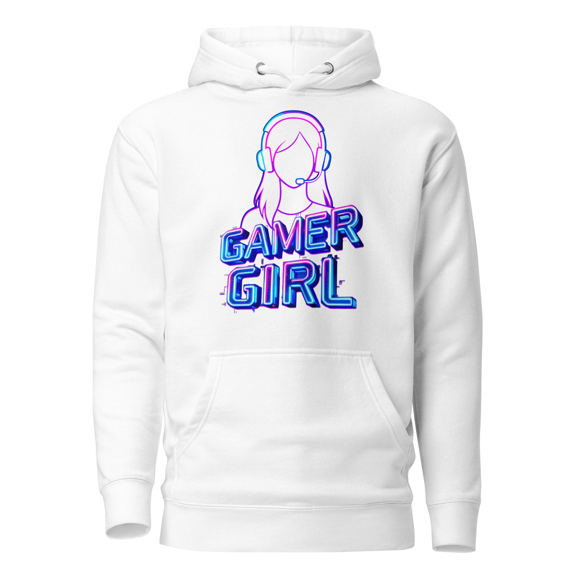 Gamer girl hoodie neon gaming aesthetic – original gamer merch by GenioGoods