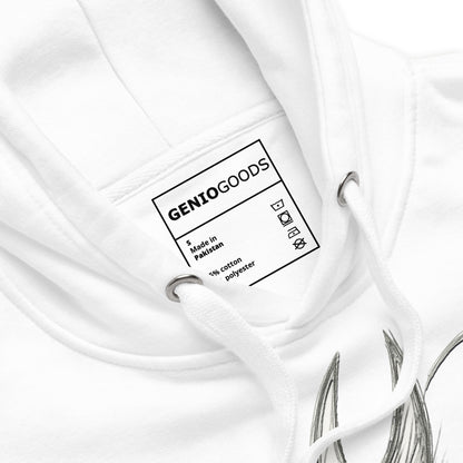 Hornet silksong hoodie hand-drawn sketch fan art – fan-made gamer merch by GenioGoods