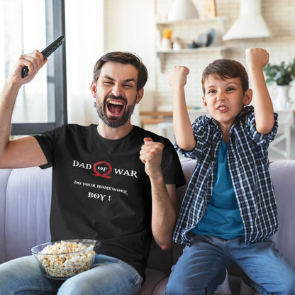 T-shirt « Dad of War » – Parodie du père gamer pour les fans de Kratos