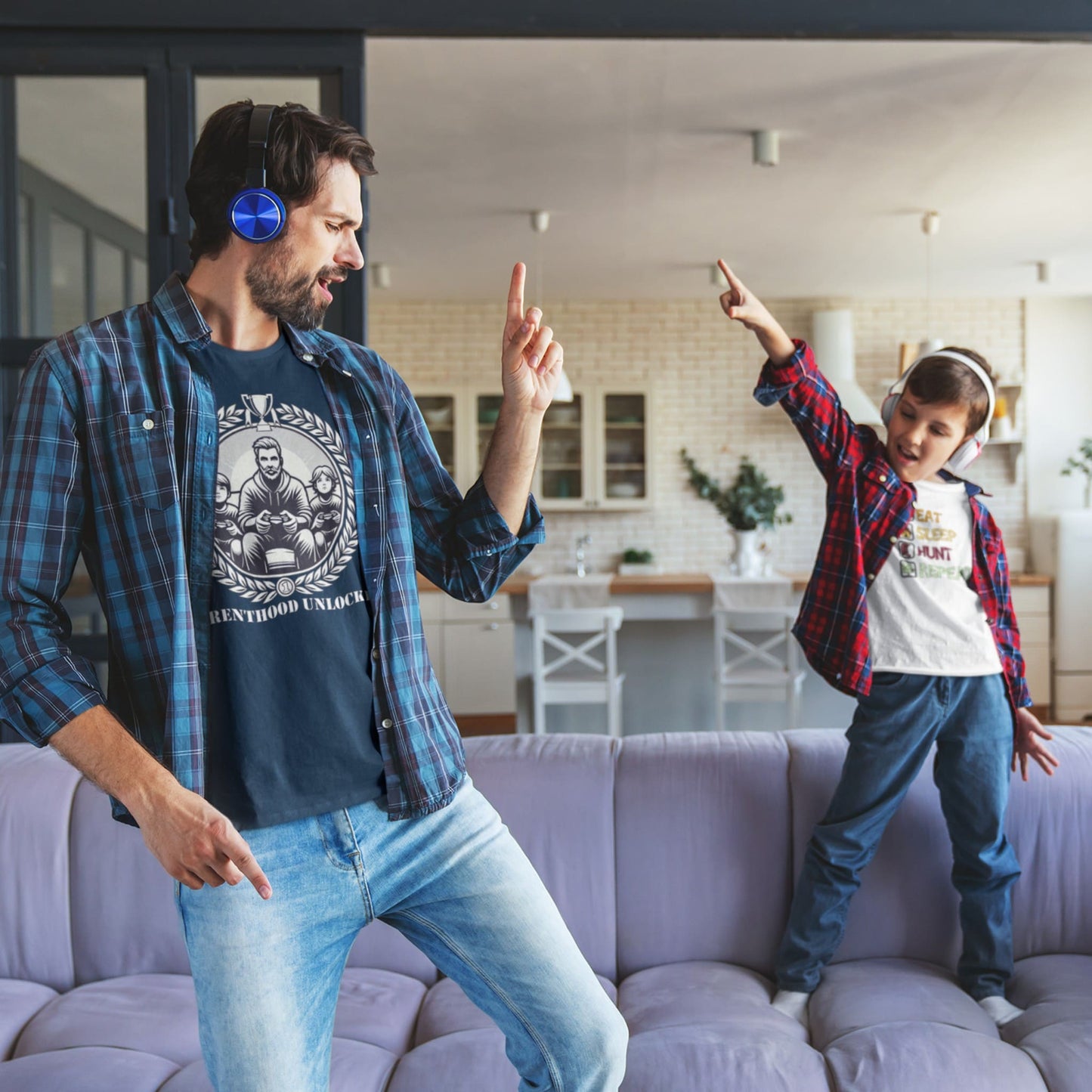 Parenthood Unlocked T-Shirt | Unisex Classic | Gamer Achievement Tee for New Parents