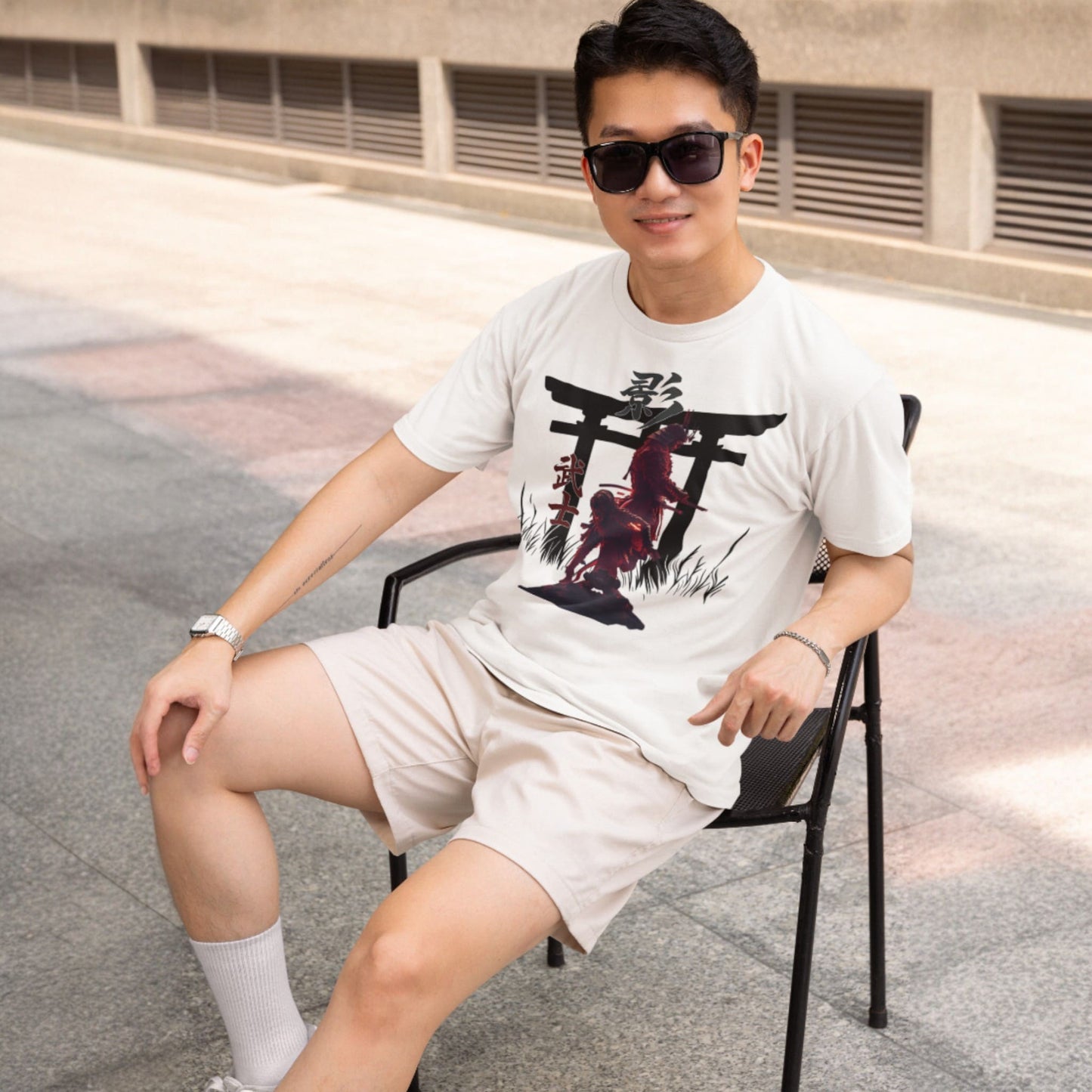 Ninja Samurai T-Shirt – Torii Alliance Tribute, Creed Shadows Fan Art – fan-made gamer merch by GenioGoods