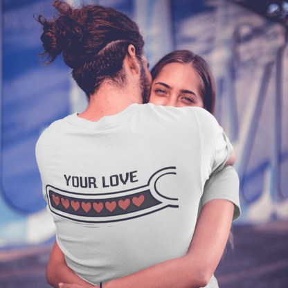 Love bar couple t-shirt – Your Love matching gaming apparel