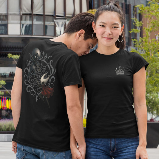 T-Shirt Couronne Hollow Knight Silksong – Duel et Emblème