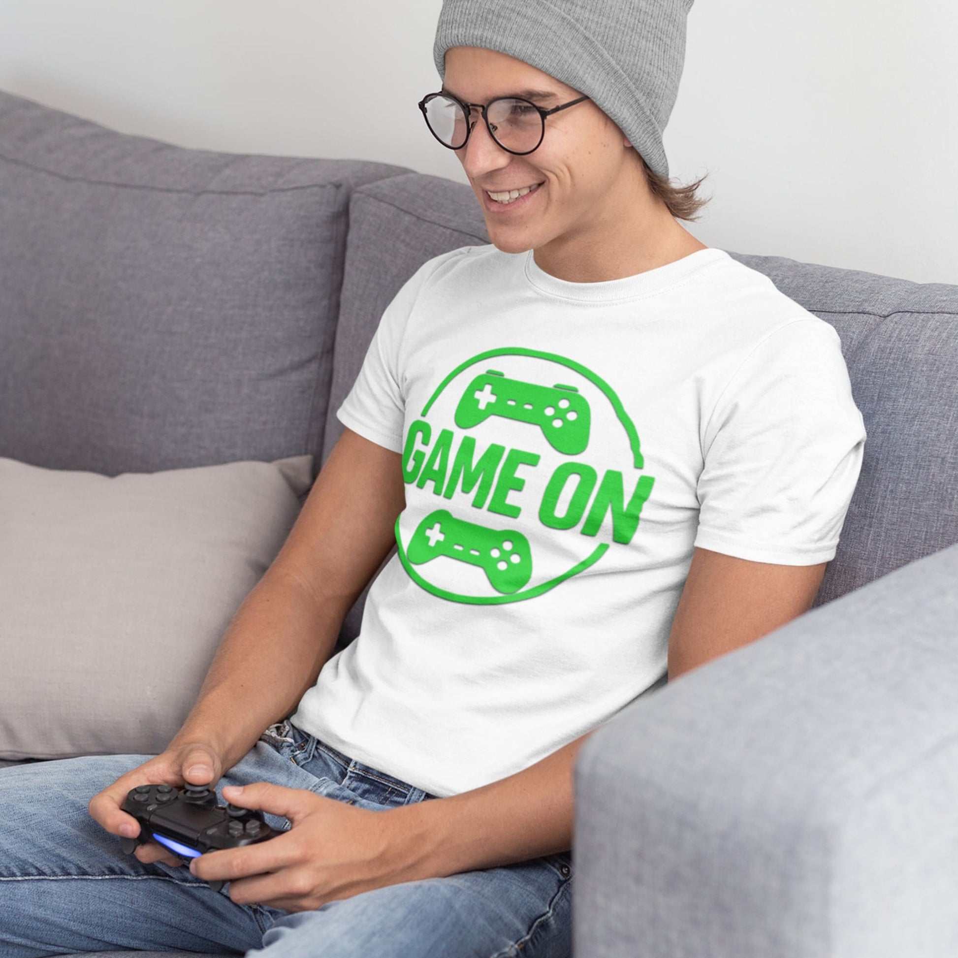 Game On T-Shirt – Unisex Cotton Tee for True Gamers – fan-made gamer merch by GenioGoods