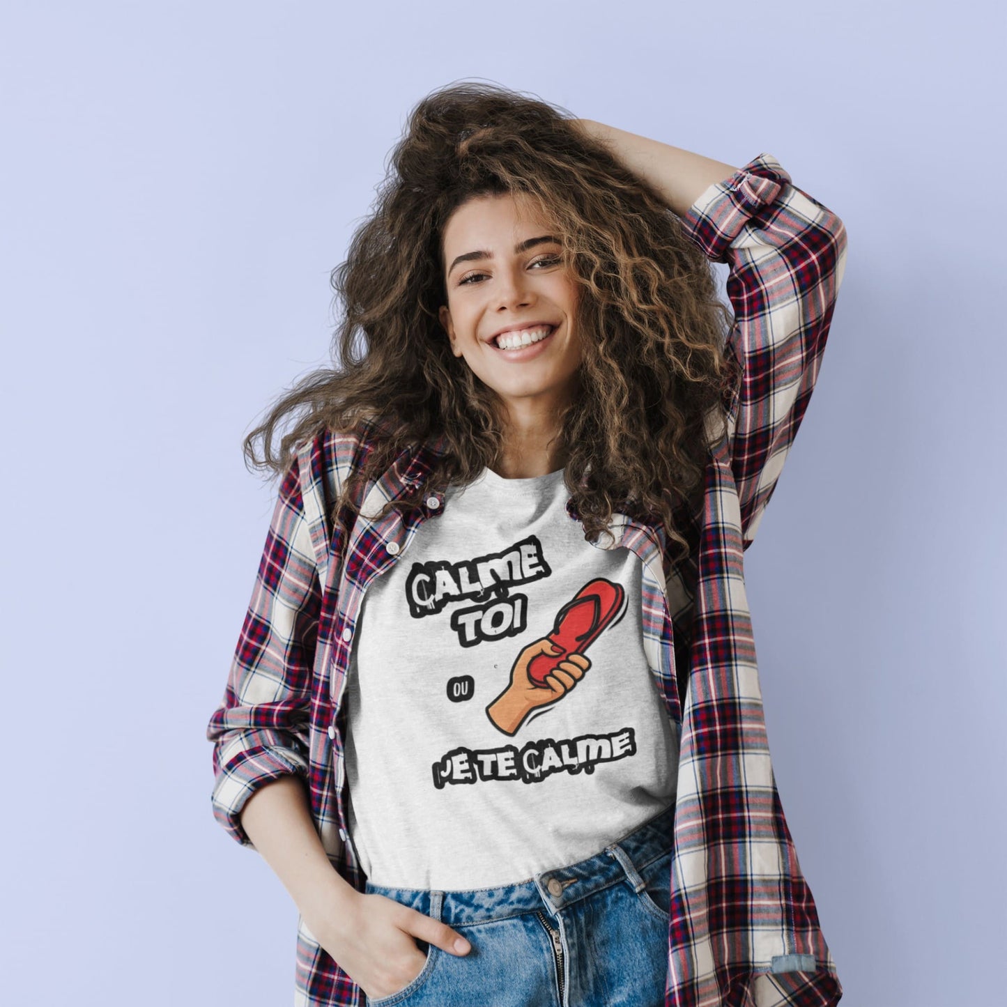 Calme toi ou je te calme Shirt – Funny French Women’s Tee