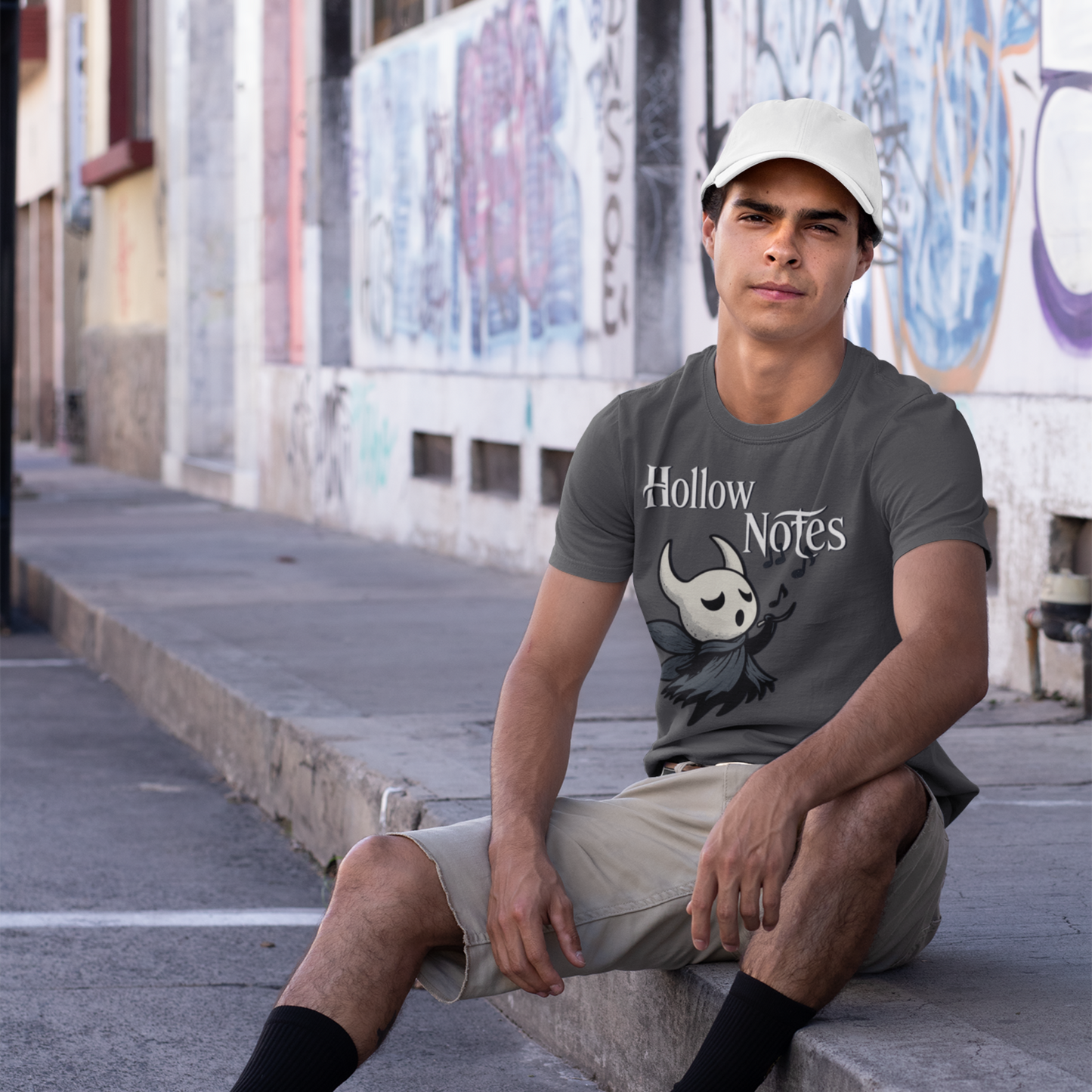 Hollow Notes T-Shirt – Cute Minimalist Fan Art Design – fan-made gamer merch by GenioGoods