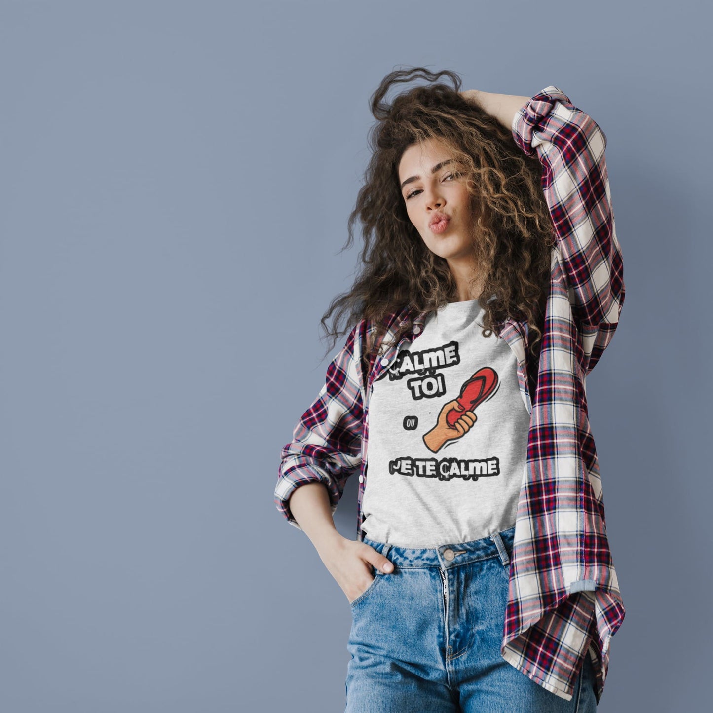 Calme toi ou je te calme Shirt – Funny French Women’s Tee