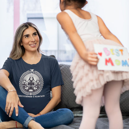 Parenthood Unlocked T-Shirt – Gamer Trophy for Parents