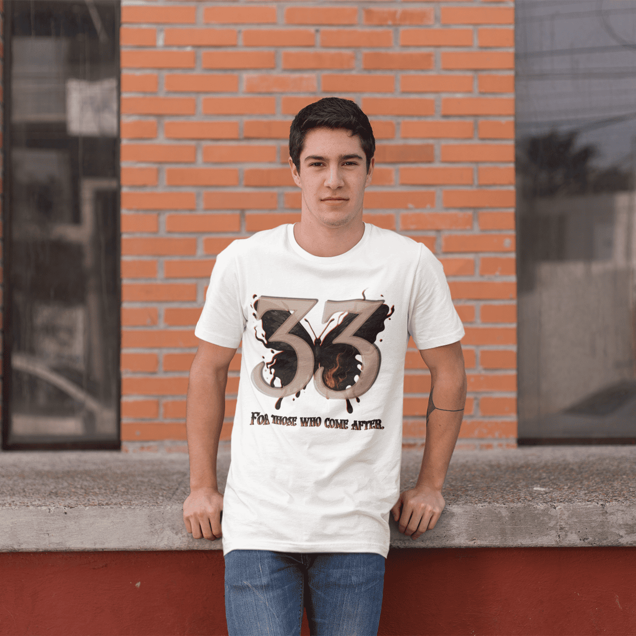 Front view of the Expedition 33 "For Those Who Come After" graphic t-shirt inspired by Clair Obscur Expedition 33.