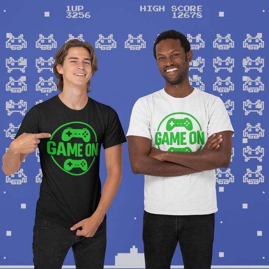 T-shirt Game On – Coton Unisexe pour Vrais Gamers