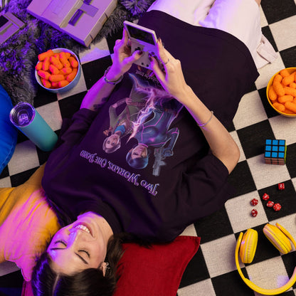 T-shirt « Deux mondes, un Bond » – Split Fiction Realistic Art