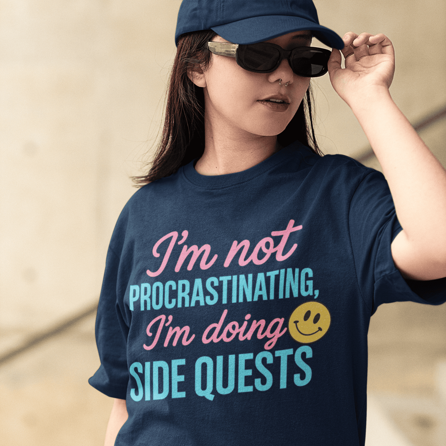 Side Quests T-Shirt – Funny Gamer Quote Aesthetic – original gamer merch by GenioGoods