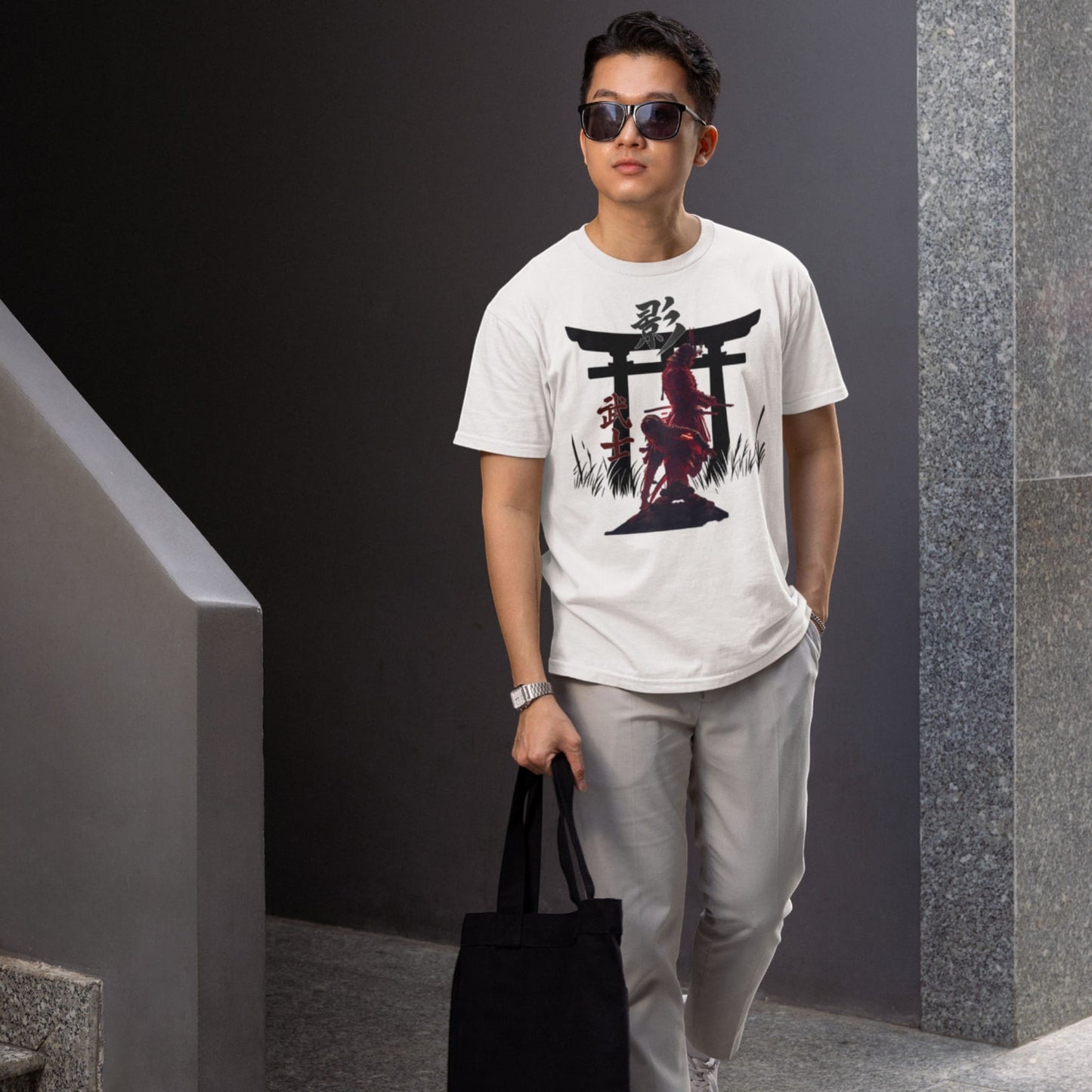 Ninja Samurai T-Shirt – Torii Alliance Tribute, Creed Shadows Fan Art – fan-made gamer merch by GenioGoods