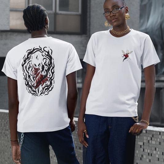 T-Shirt Hollow Knight Silksong – Hommage Flamme Hornet