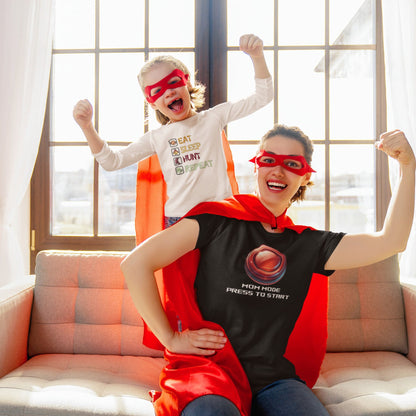 Mom Mode T-Shirt – Funny Gamer Start Button Shirt for Moms