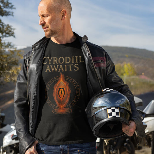T-shirt Oblivion Cyrodiil Awaits – Hommage à Fiery Gate