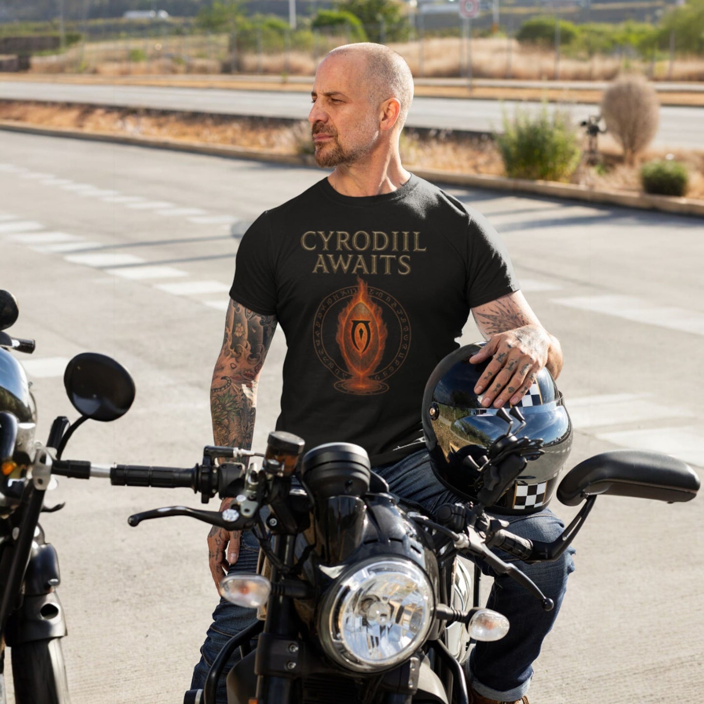 T-shirt Oblivion Cyrodiil Awaits – Hommage à Fiery Gate