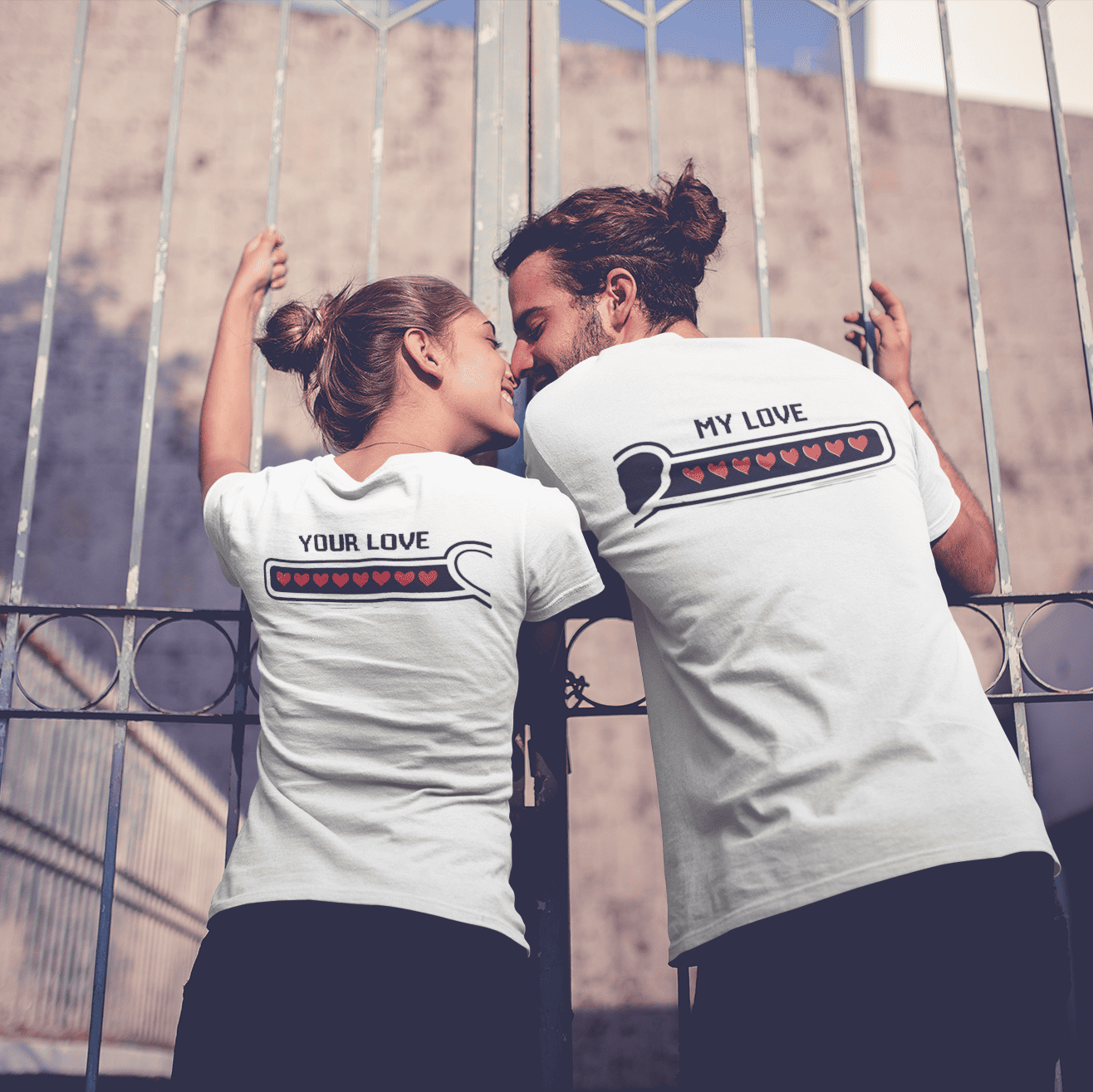 Love bar couple t-shirt – Your Love matching gaming apparel